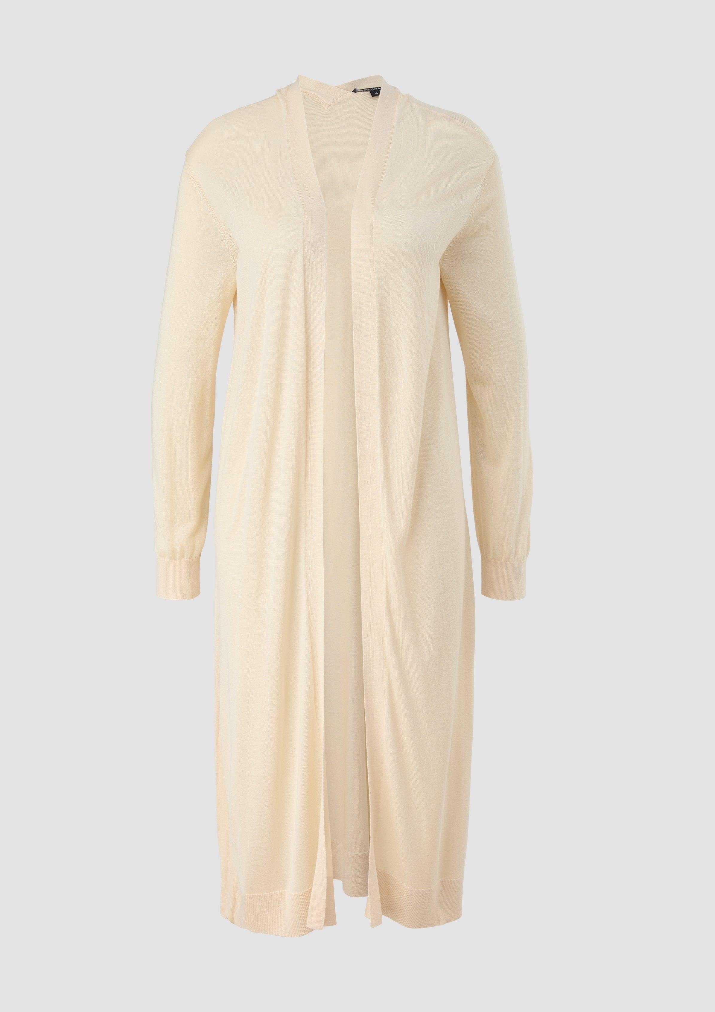 Comma Strickjacke Lange Strickjacke aus Viskose