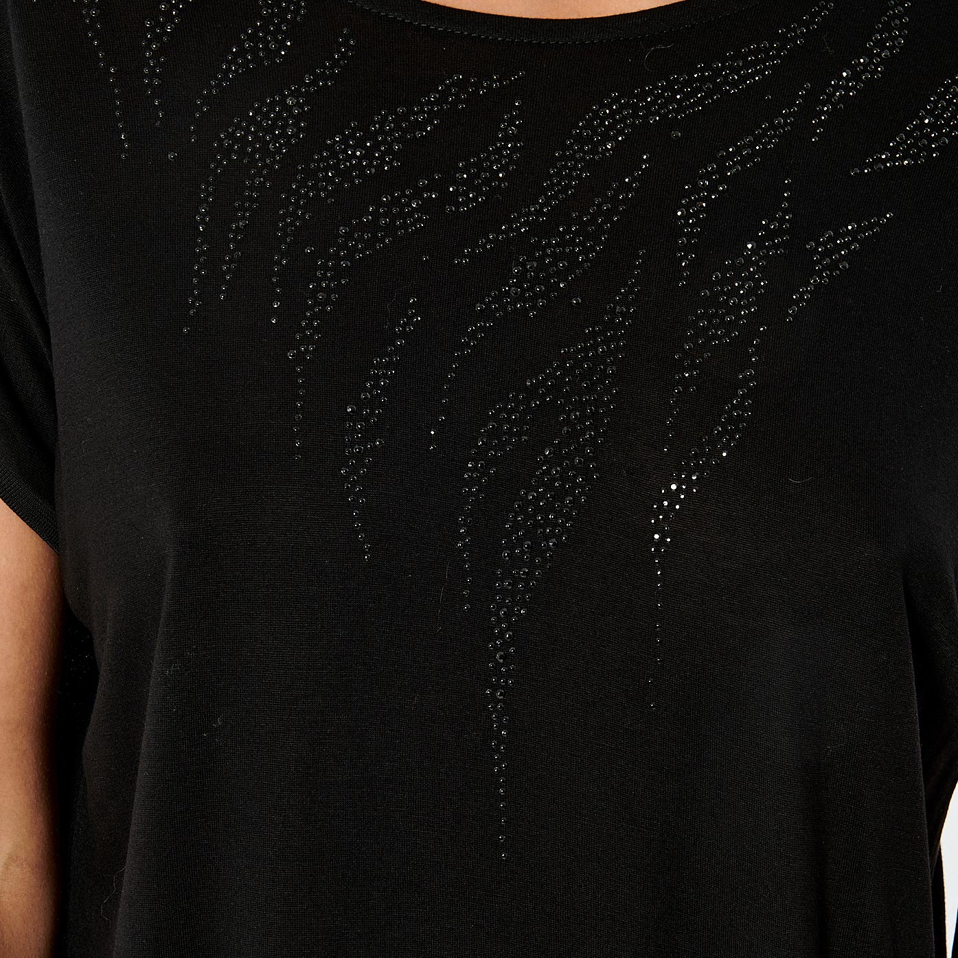 LOVY   T-shirt noir femme