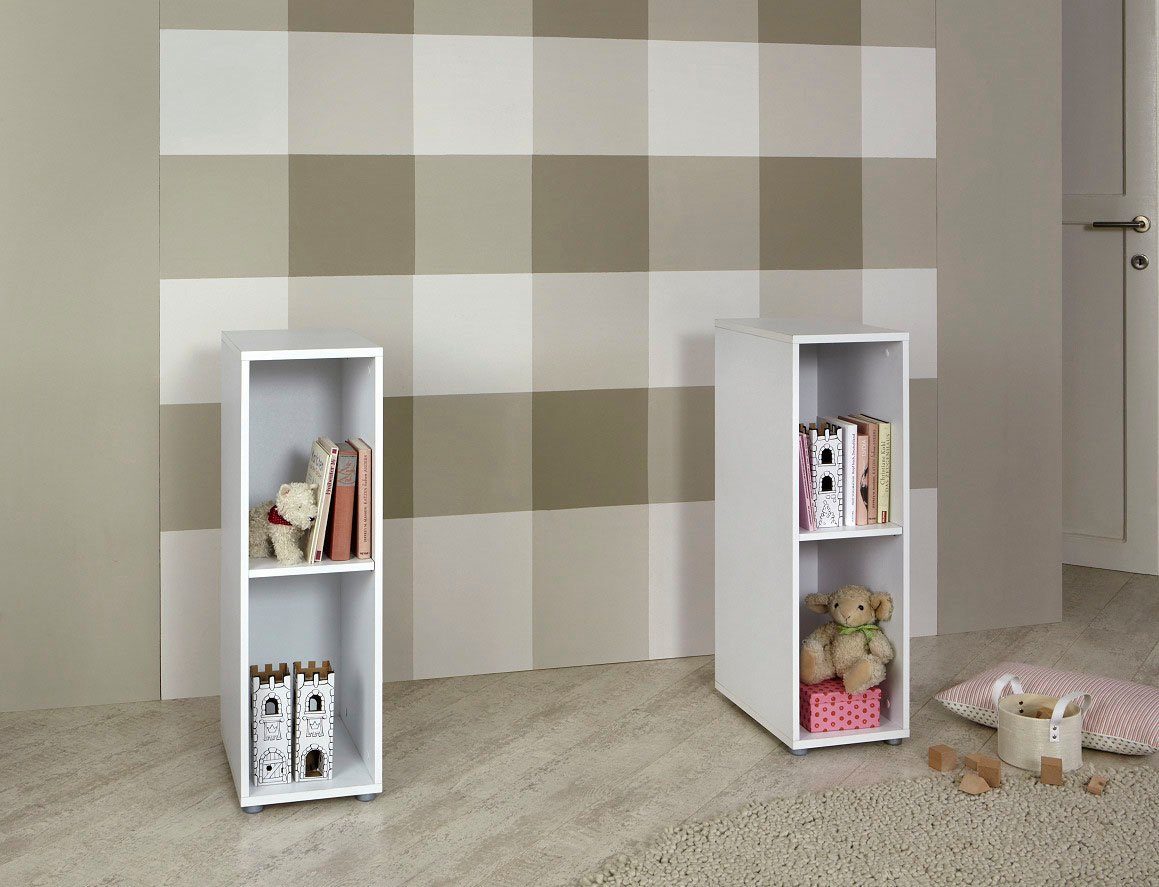 BMG Möbel Babyzimmer-Komplettset Luis, (Set, 11-St., Babybett inkl. Lattenrost und Matratze, Wickelkommode etc), Bett + Wickelkommode + 2-trg. Schrank + Standregal etc.