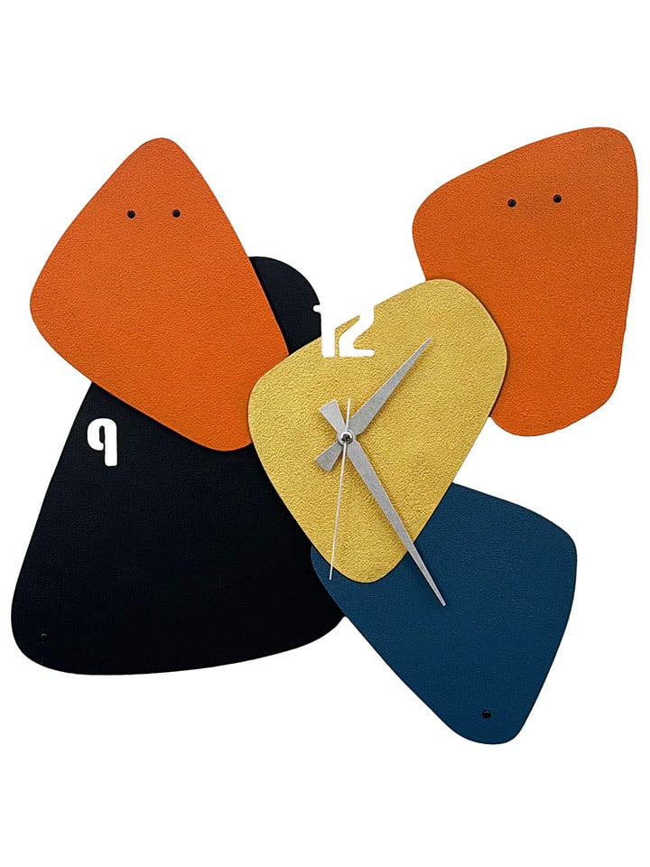 wall addiction Wanduhr in Bunt - (B)46 x (H)48 cm günstig kaufen 46x48 cm