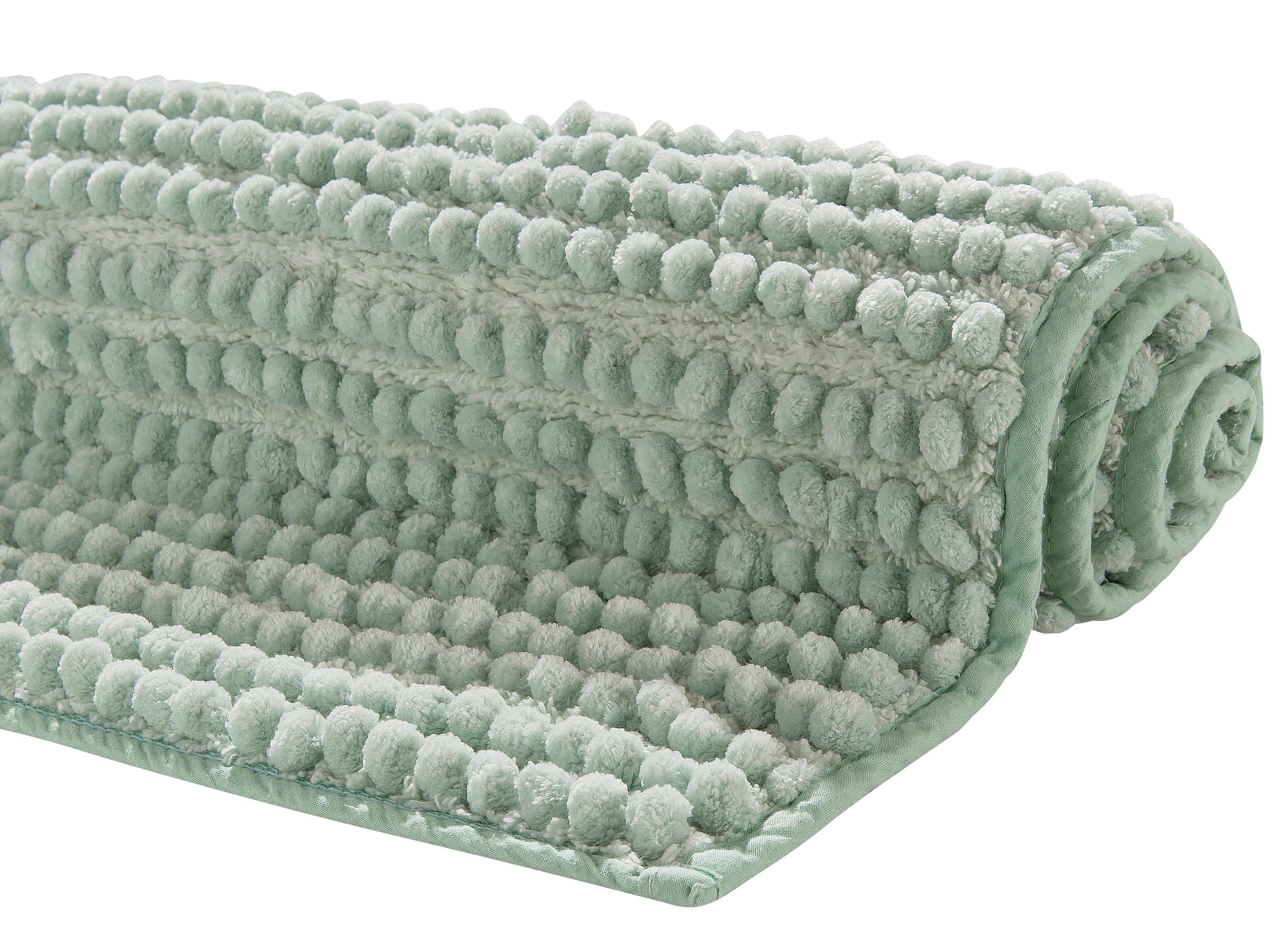 Badematte Renat andas, Höhe 15 mm, fußbodenheizungsgeeignet, schnell trocknend, strapazierfähig, Materialmix, Badteppich, Badgarnitur, Chenille-Optik, auch als 3 tlg. Set