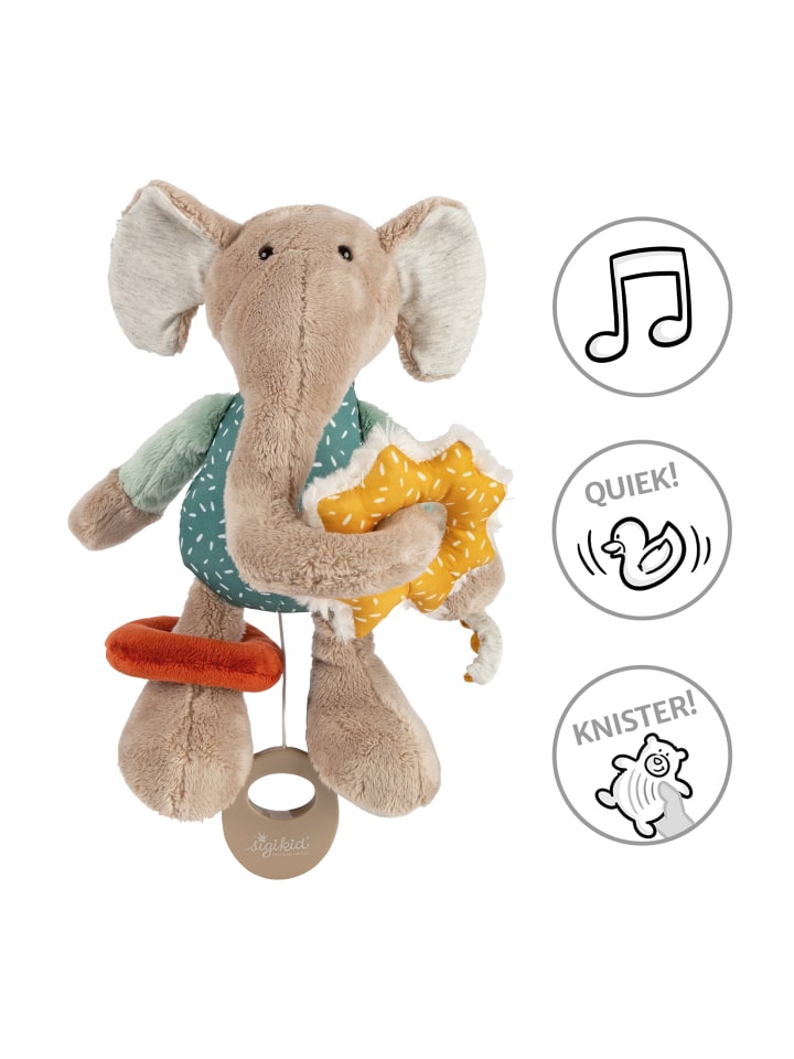 Sigikid Aktiv-Elefant in mint/grau günstig kaufen onesize