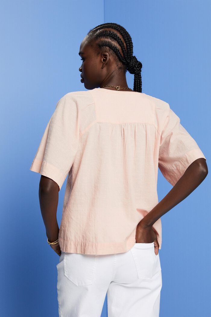 Plumetis-Bluse aus Baumwolle
