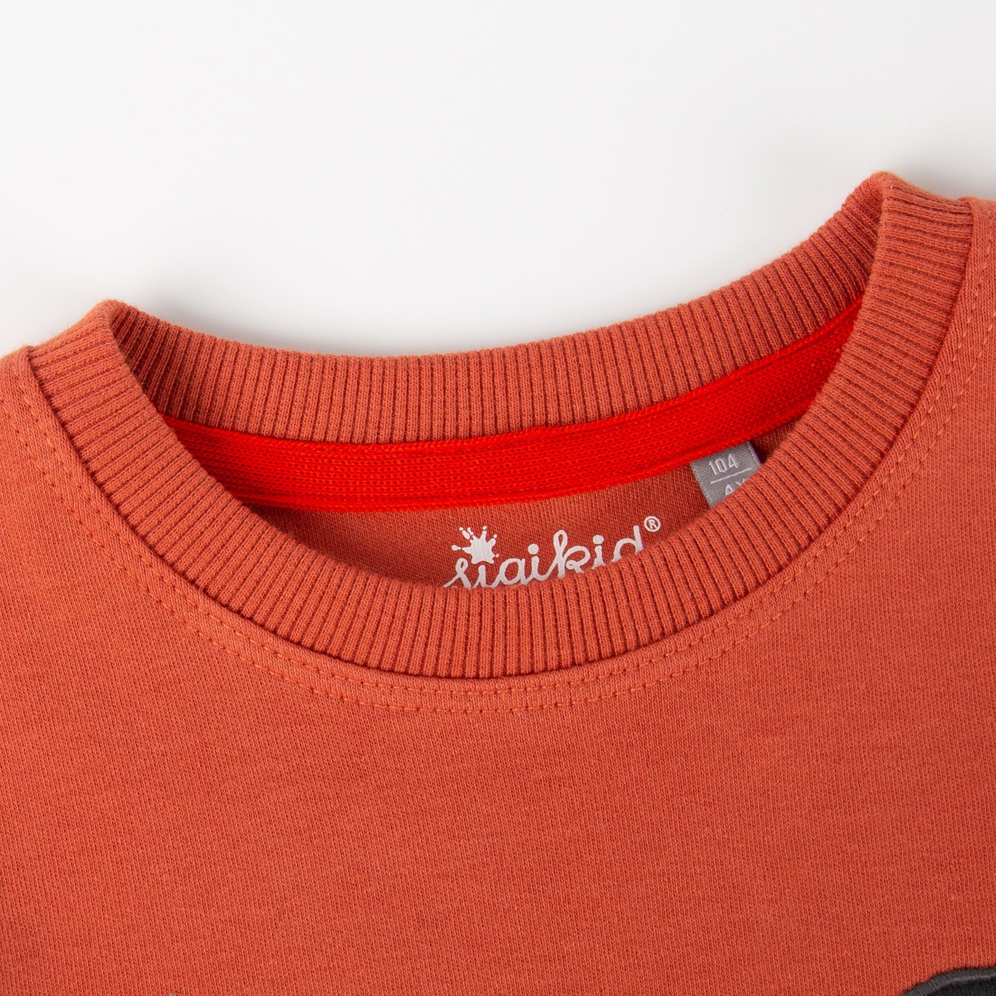 Kinder Langarmshirt mit Wal Motiv, orange
