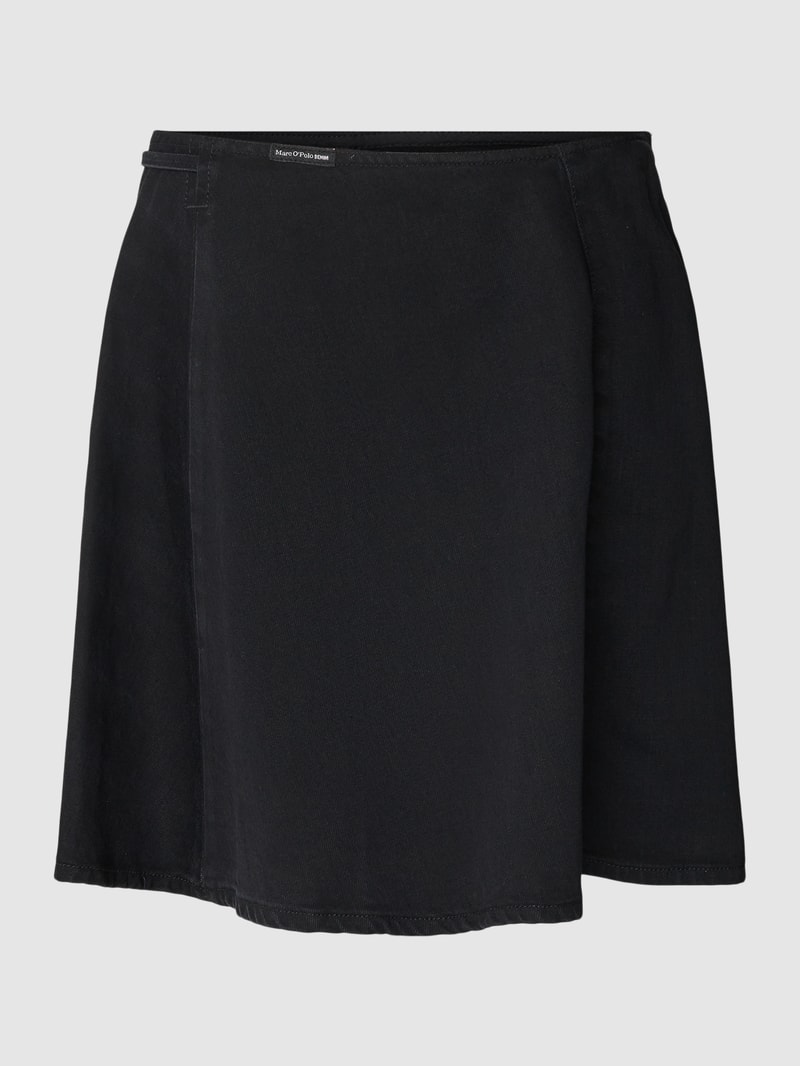 Minirock mit Label-Detail in schwarz