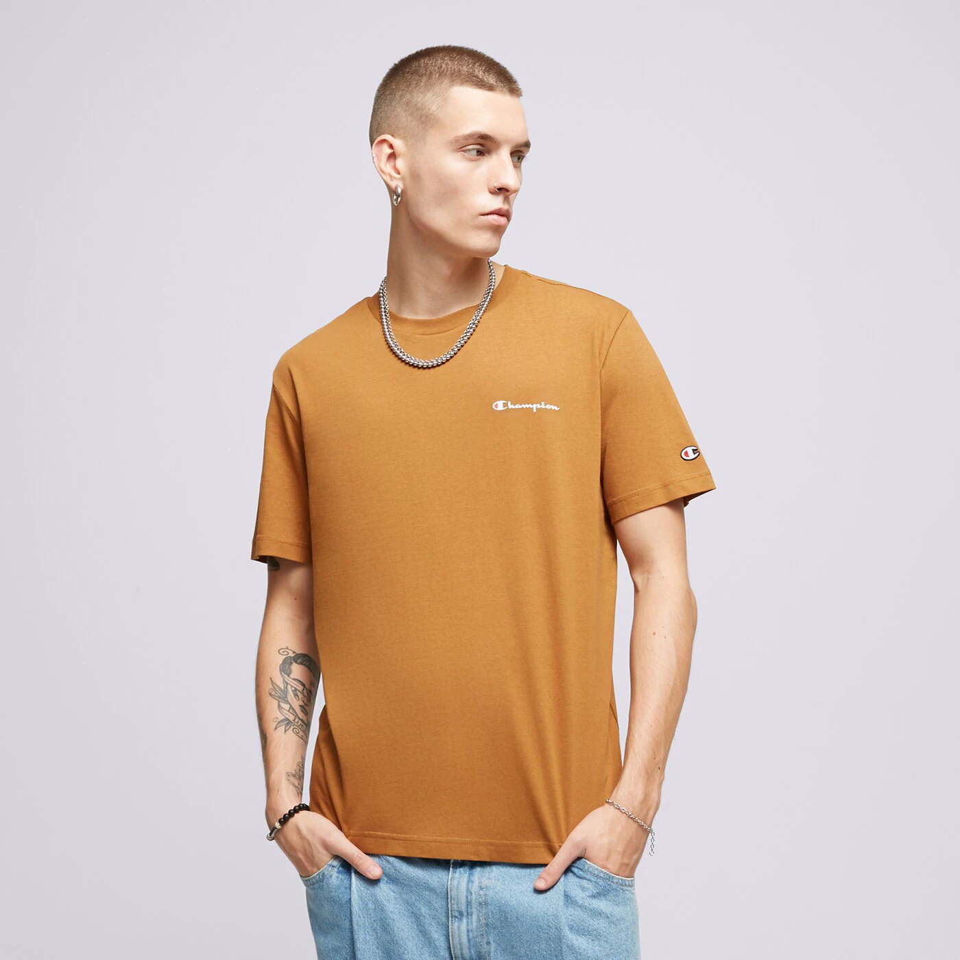 CHAMPION T-SHIRT CREWNECK Senfgelb