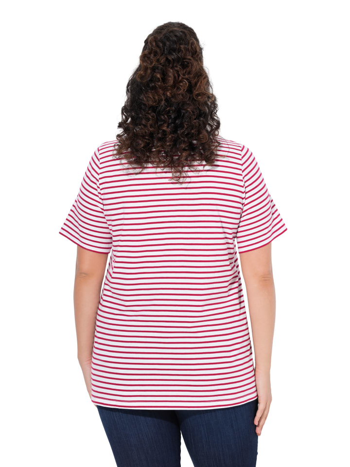 Ulla Popken Shirt in dunkle himbeere günstig kaufen