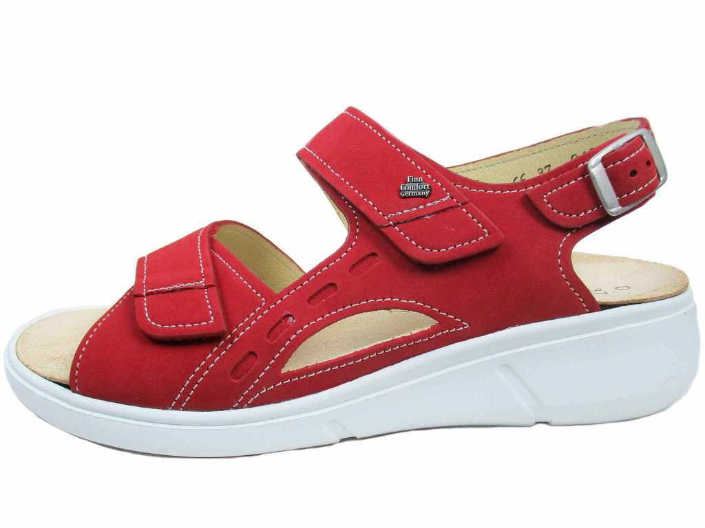 FINN COMFORT Komfort Sandalen rot