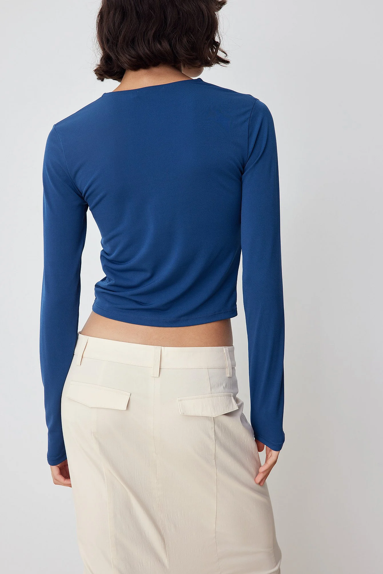 Jersey-Top mit Schnallendetail