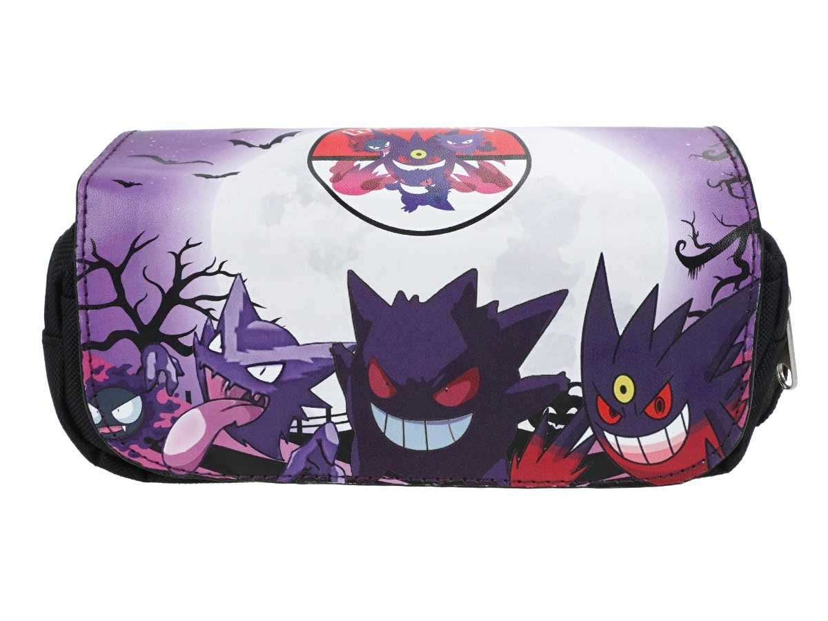 GalaxyCat Federtasche Große Pokemon Federtasche, Federmäppchen mit PU Leder Abdeckung, Gengar Federmäppchen
