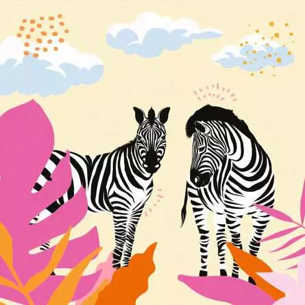 CreArt Zebra - Malen nach Zahlen für Erwachsene