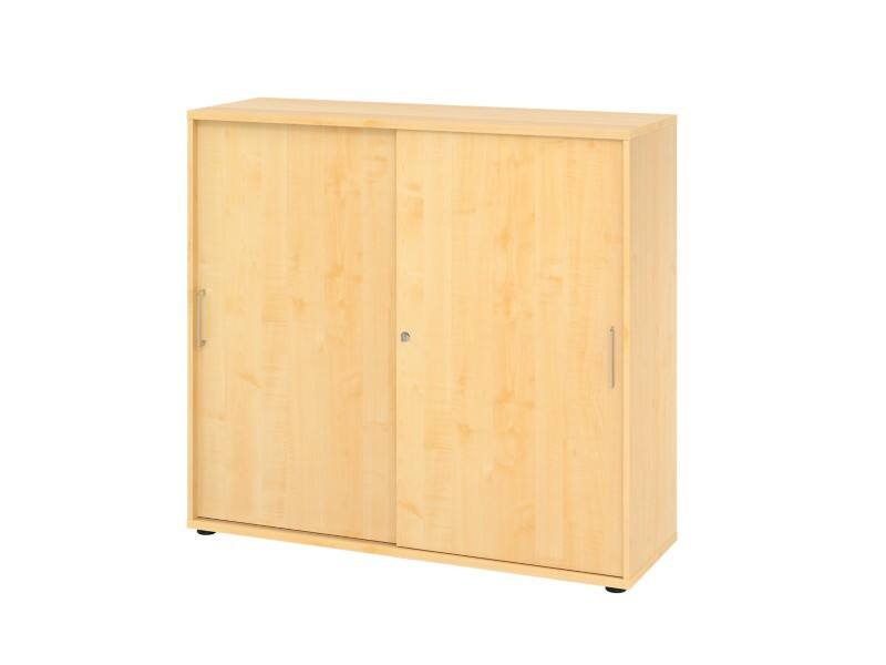 Hammerbacher Schrank V1753S/3/3/BS Ahorn 120 x 40 x 110 cm