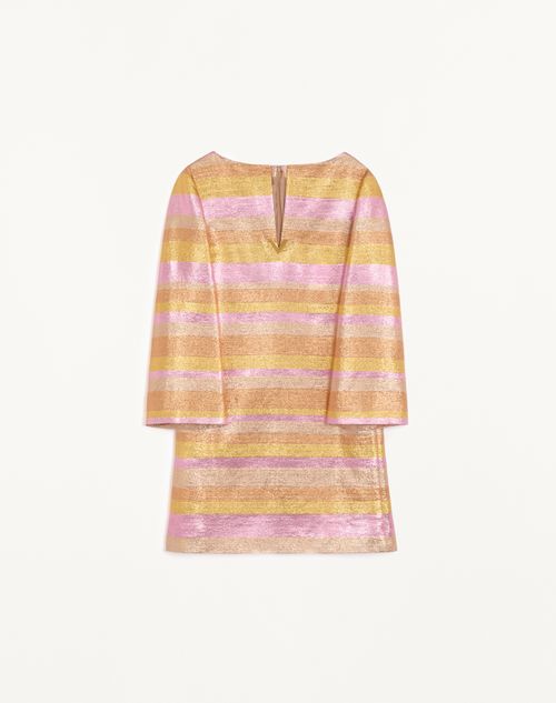 Vestido curto Lumiere Nocturne Barre em lurex