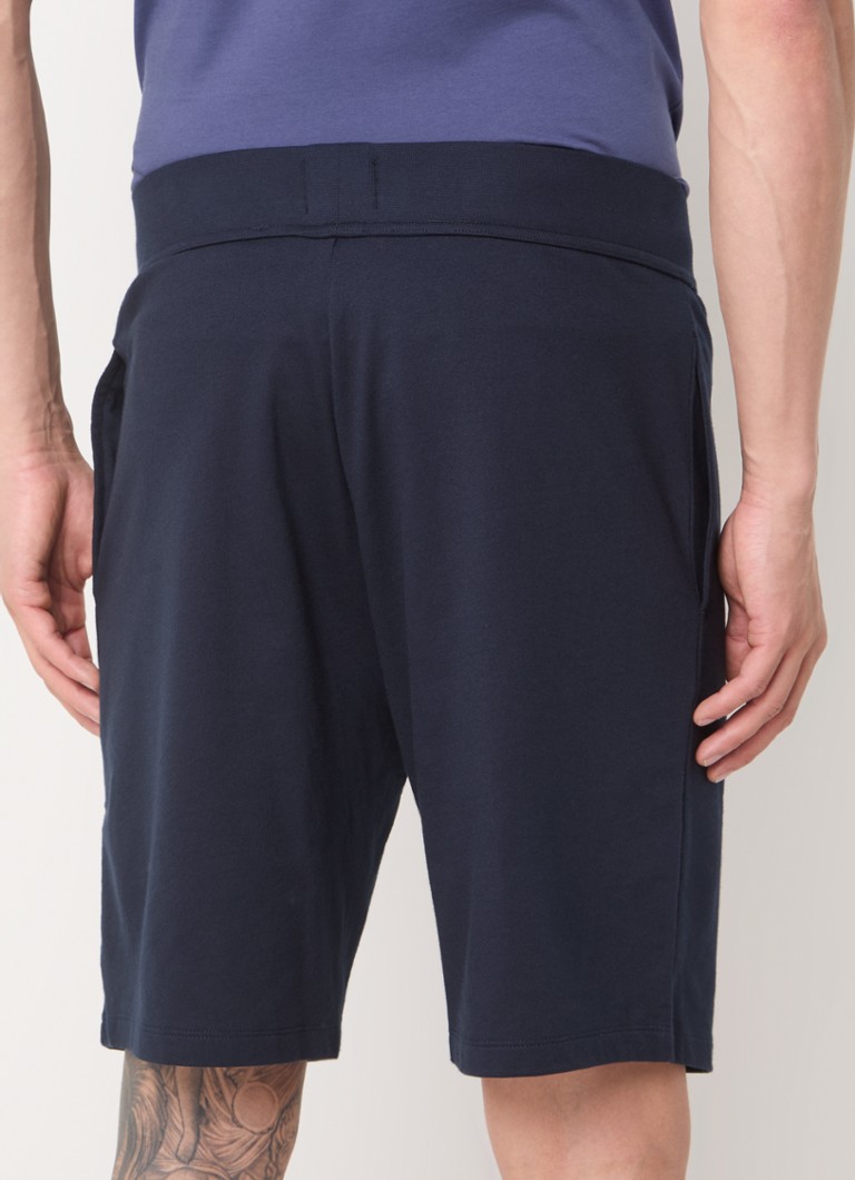 Pantaloni scurți originali Hugo Boss pentru acasă, cu croială dreaptă și logo.