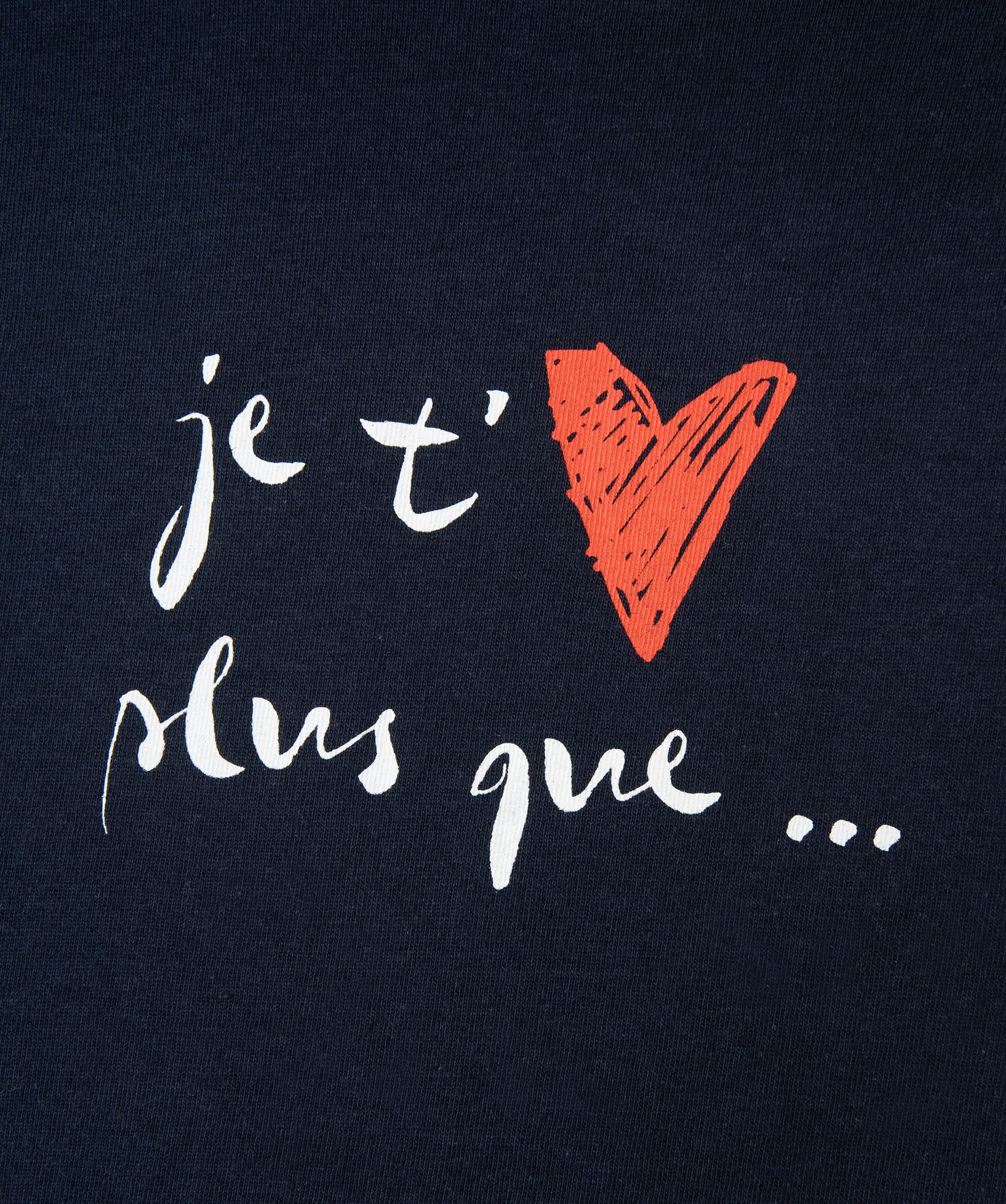 Tee-shirt enfant avec message et coeur bleu | GEMO