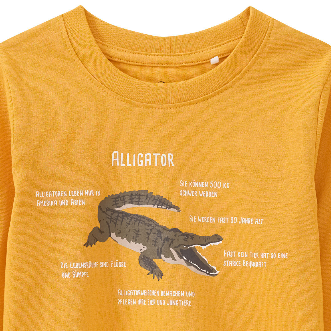 Kinder Langarmshirt mit Alligator-Print