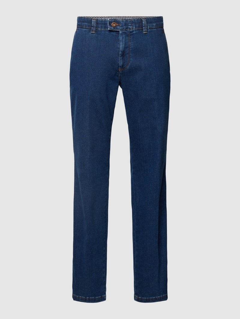 Jeans mit Gesäßtaschen Modell 'JIM' in blau