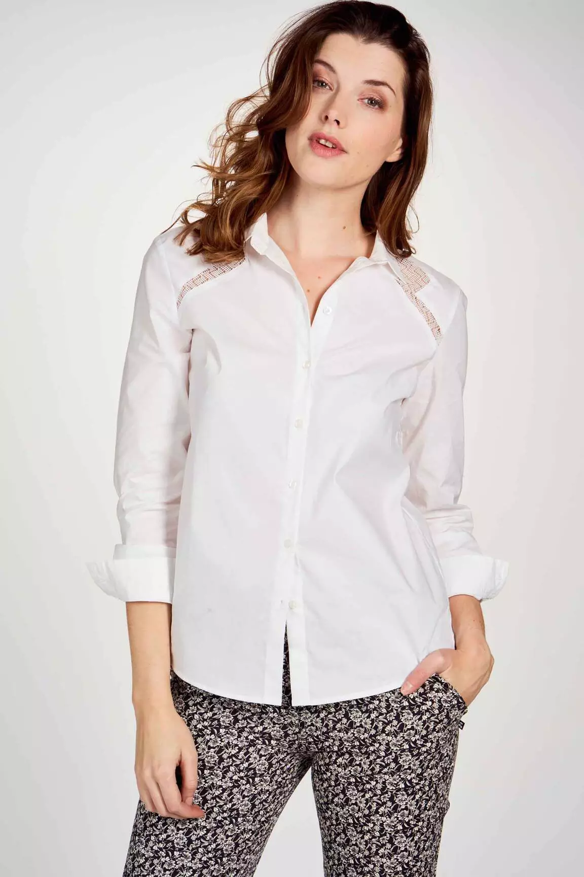 Ikks Chemisiers Femme couleur blanc