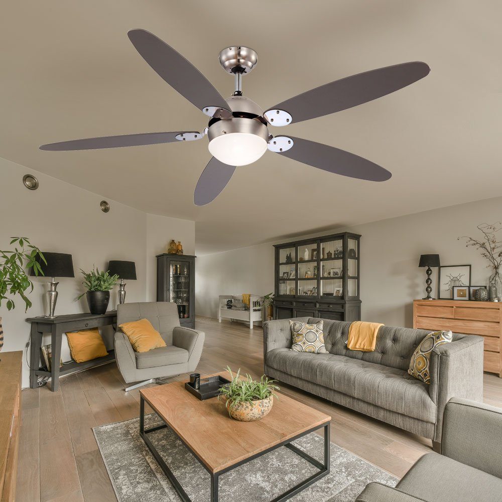 Globo Deckenventilator, Smart Home Decken Ventilator Alexa Google App Leuchte dimmbar im Set