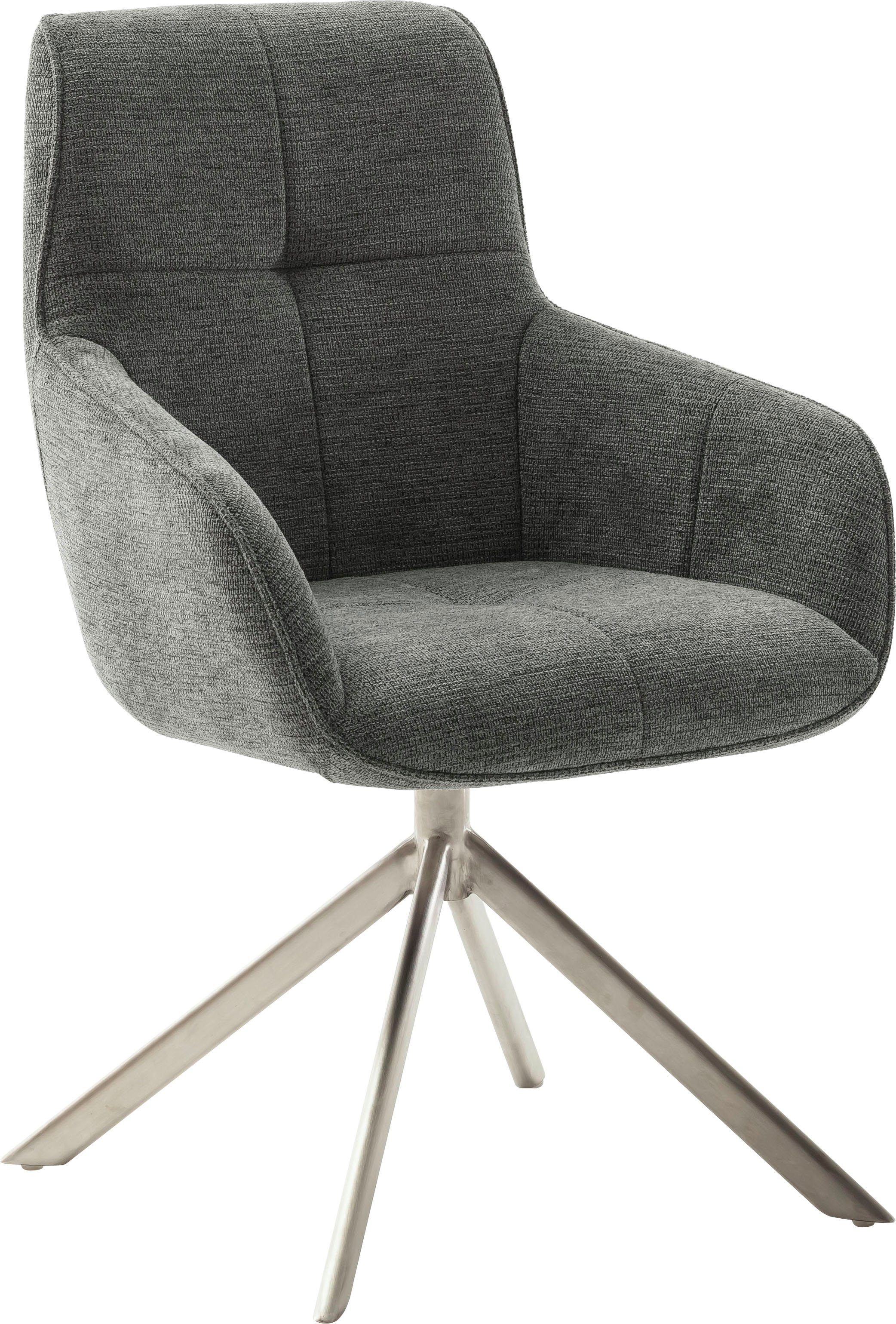 MCA furniture 4-Fußstuhl Xativa (2 St), 180°drehbar mit Nivellierung, Komfortsitzhöhe 49 cm