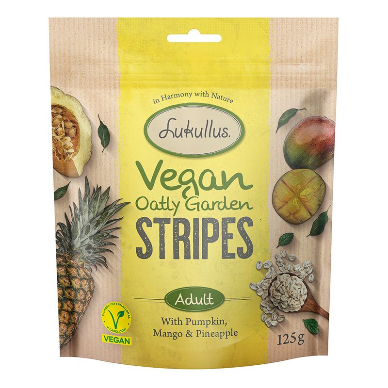 Lukullus Vegan Garden Stripes Kürbis, Mango & Ananas
