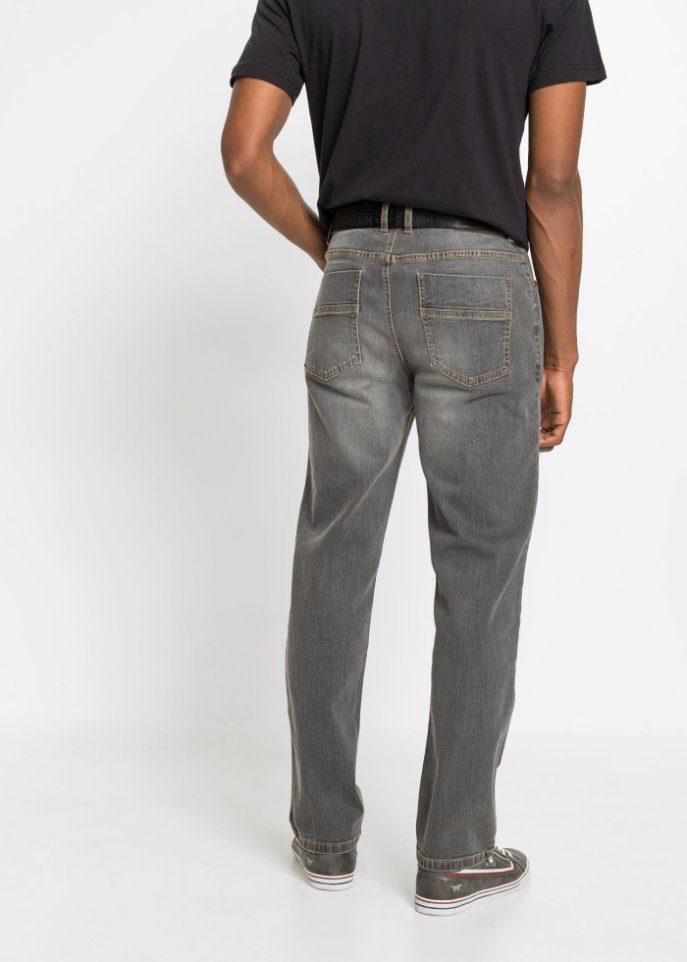 Regular Fit Stretch-Jeans, Straight (2er Pack)