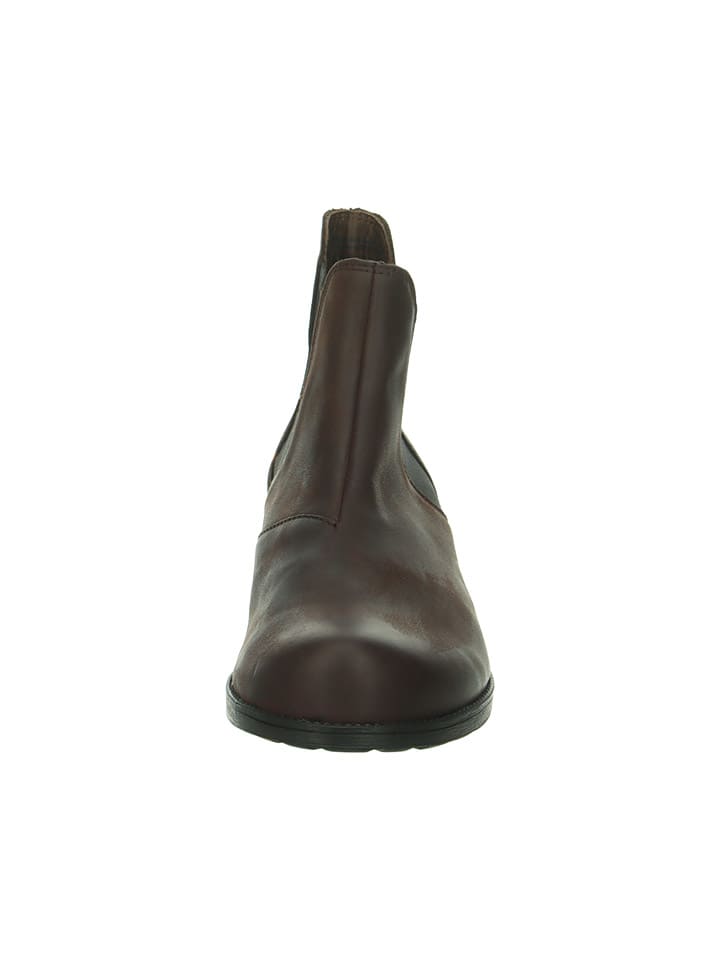 Think! Leder-Chelsea-Boots in Braun günstig kaufen