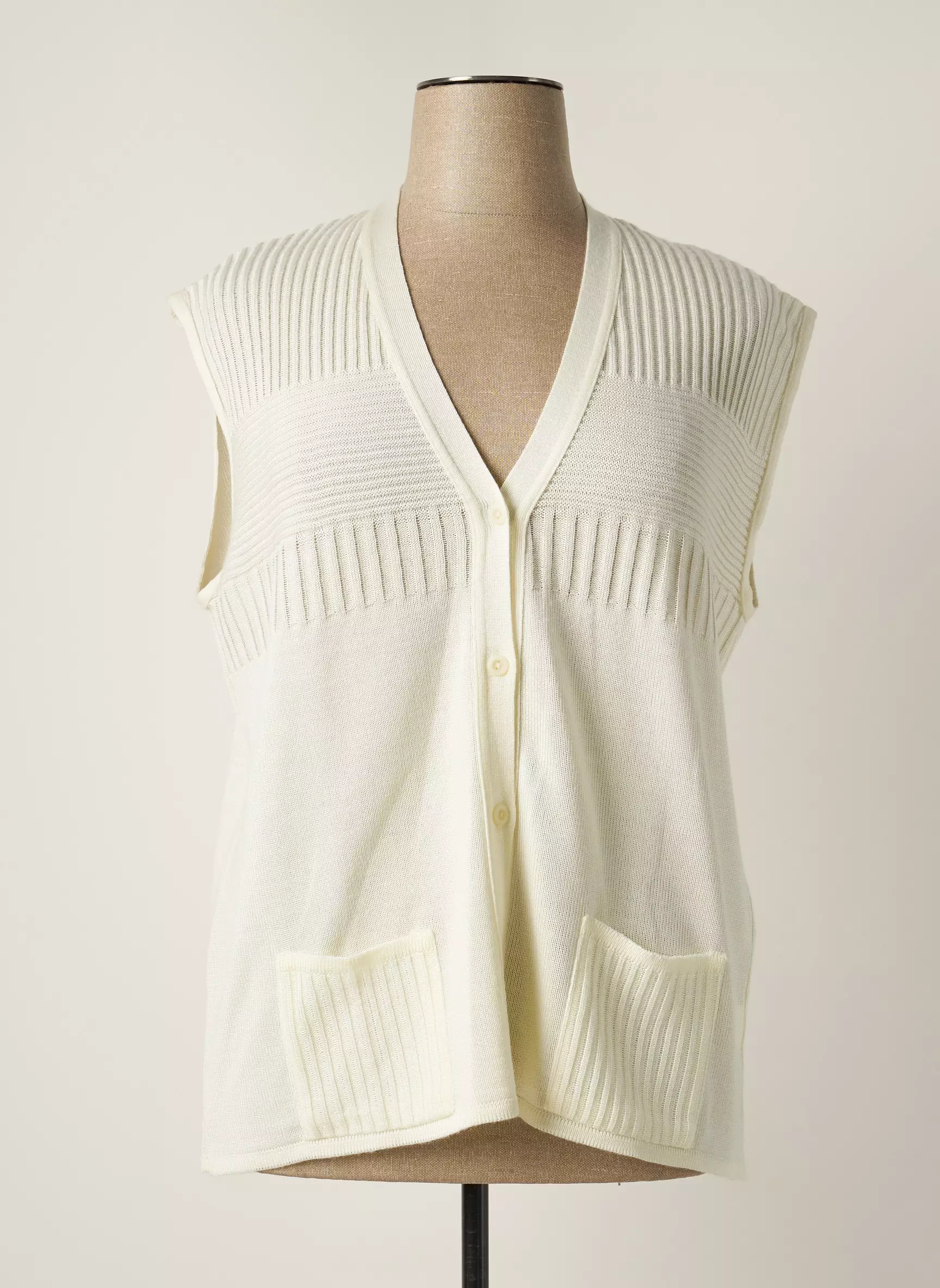 Griffon Gilet Femme couleur beige