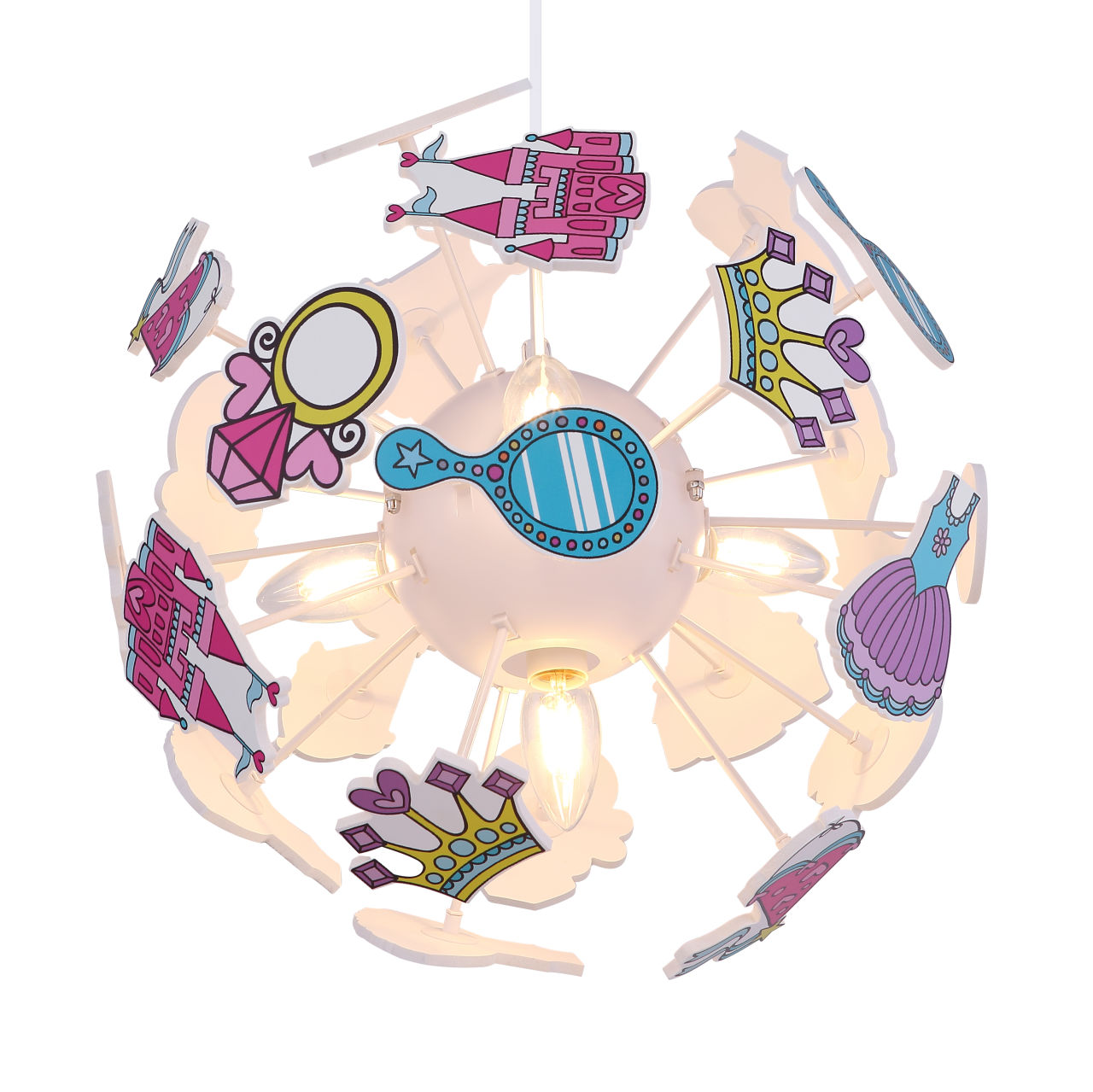 Globo Lighting - LURRA - Hängeleuchte Kunststoff weiß, 4x E14