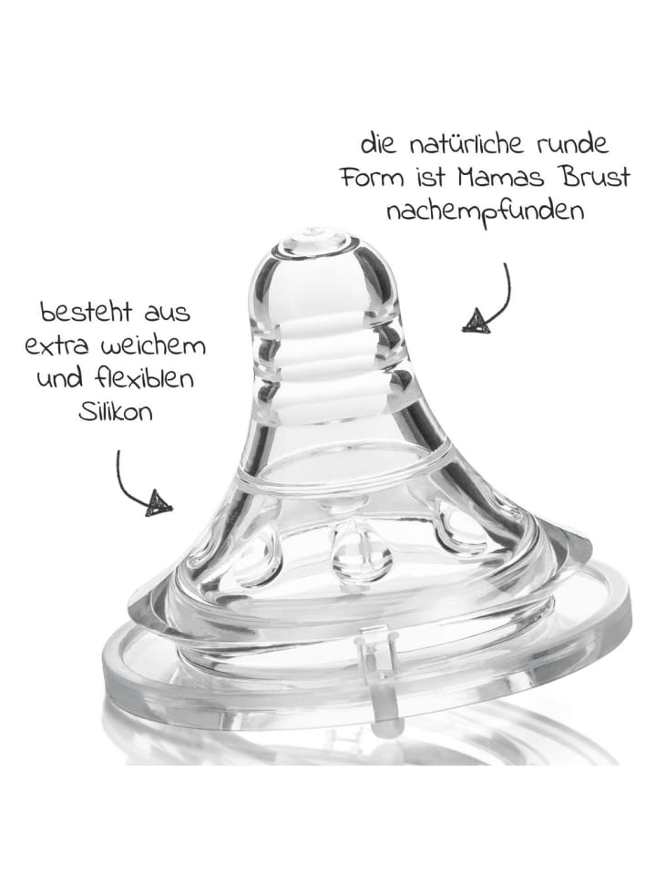 MiaMia Silikon-Trinksauger 2er Pack günstig kaufen onesize