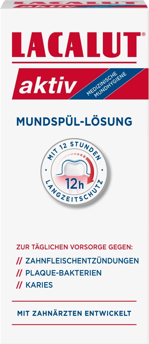 Lacalut Mundwasser, Aktiv Mundspüllösung, 300 ml