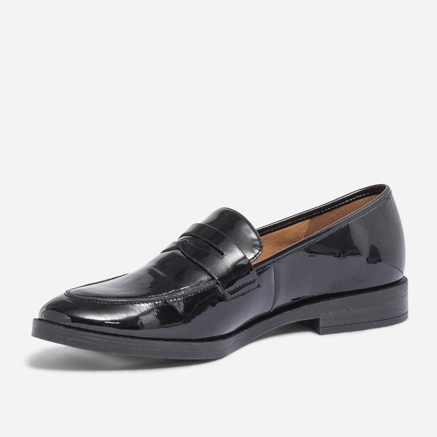Mocassin ERAM FLEX noir verni