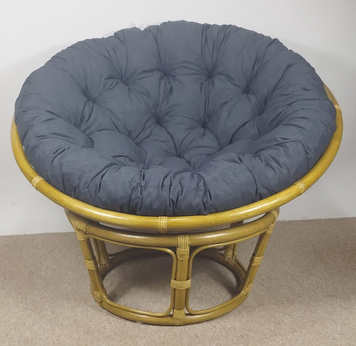 Rattani Rattanstuhl Rattan Papasan Papsensessel Rattansessel Fb. honig