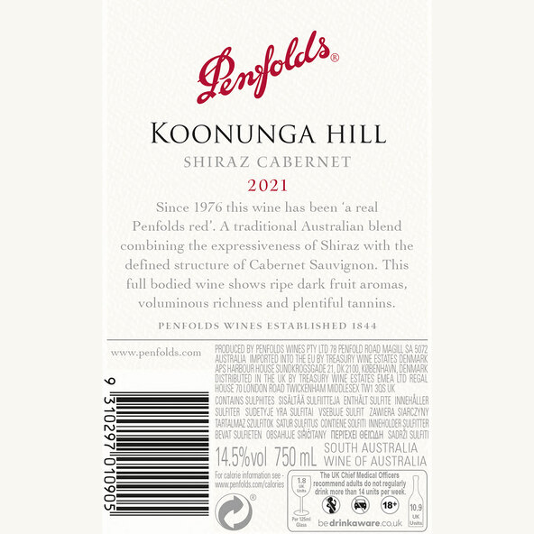 Koonunga Hill Shiraz /Cabernet, 6 Flaschen á 0,75L