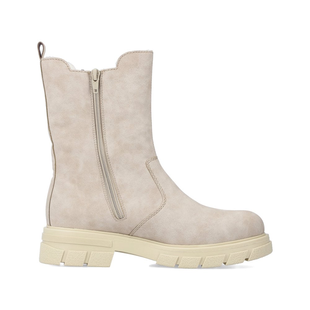 Rieker Damen Biker Boots sandbeige