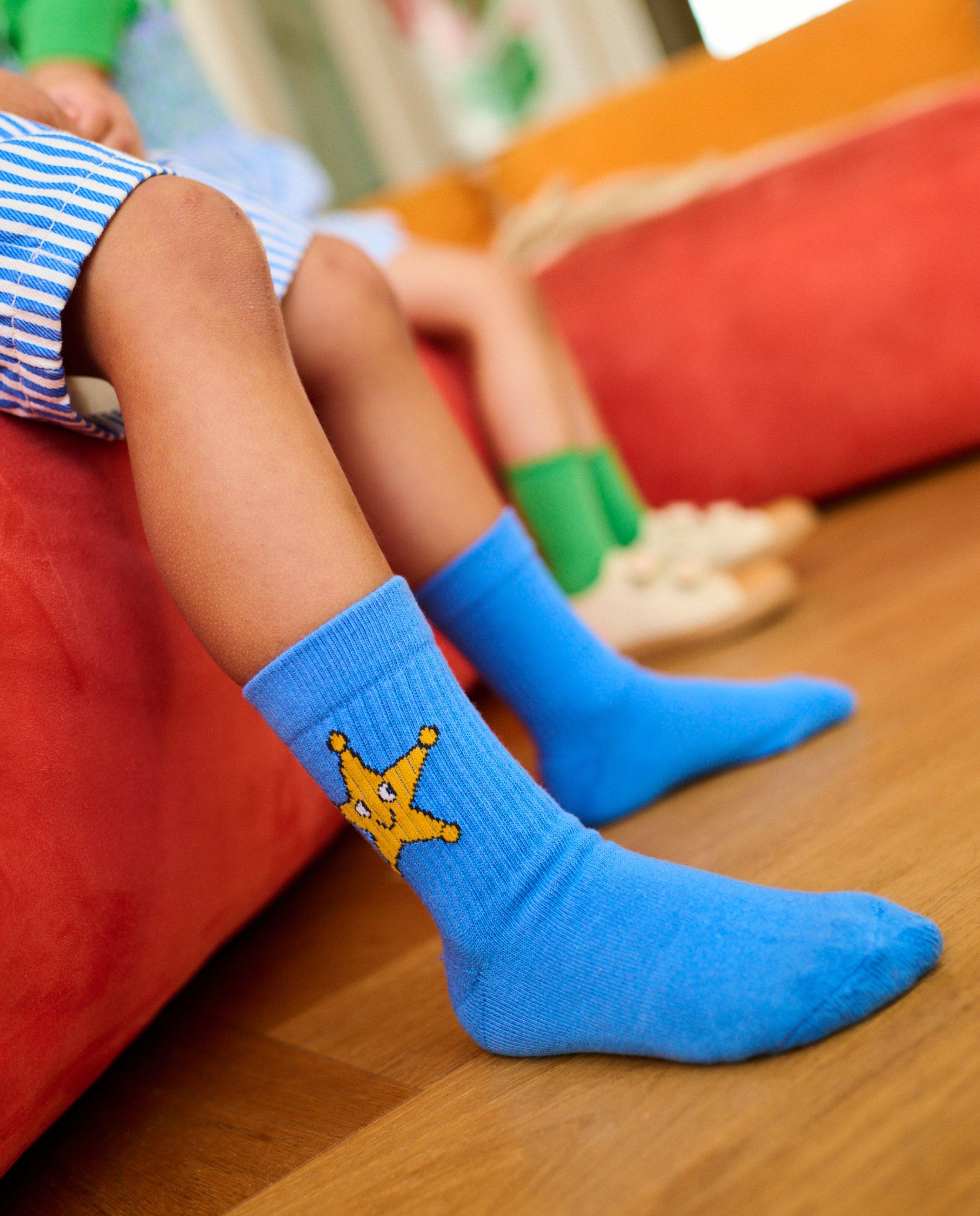 Fred + Ginger čarape s printom zvijezda, unisex, 92-128 plave