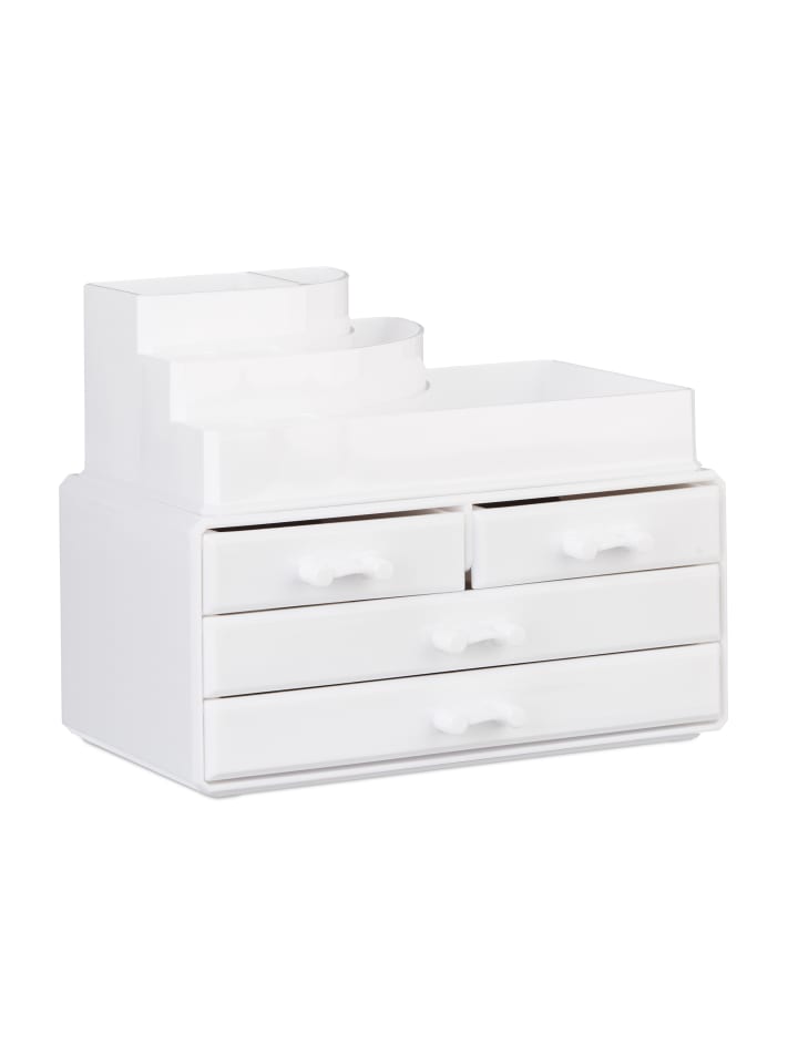 relaxdays 2x Makeup-Organizer in Weiß günstig kaufen onesize