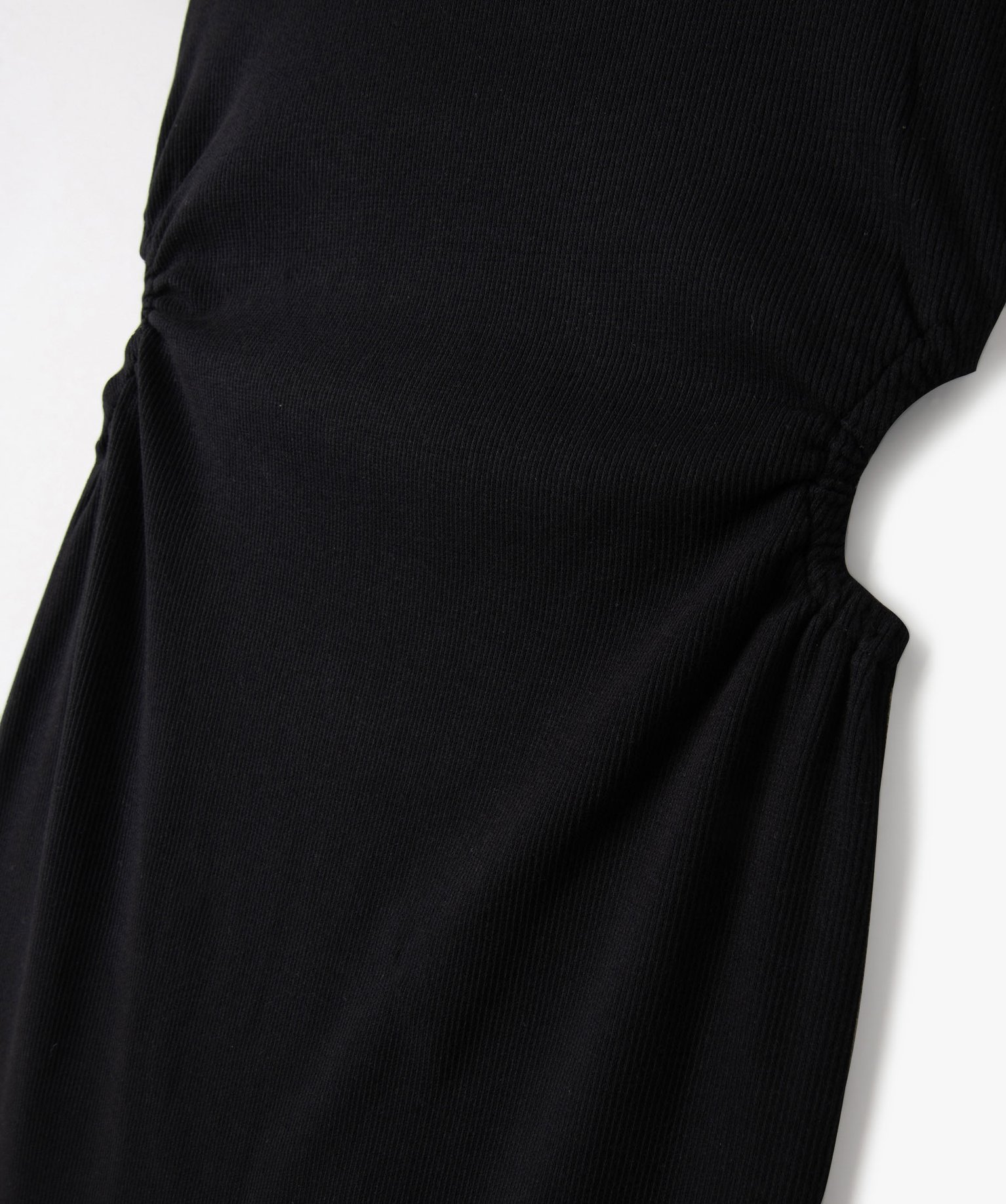 Robe fille à manches courtes avec ouvertures sur les ctés noir | GEMO