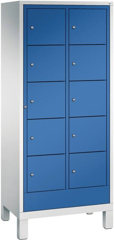 C P S 3000 Evolo Metall Schließfach 11 Türen Zylinderschloss 810 x 500 x 1.850 mm Lichtgrau 48060-205 S10000