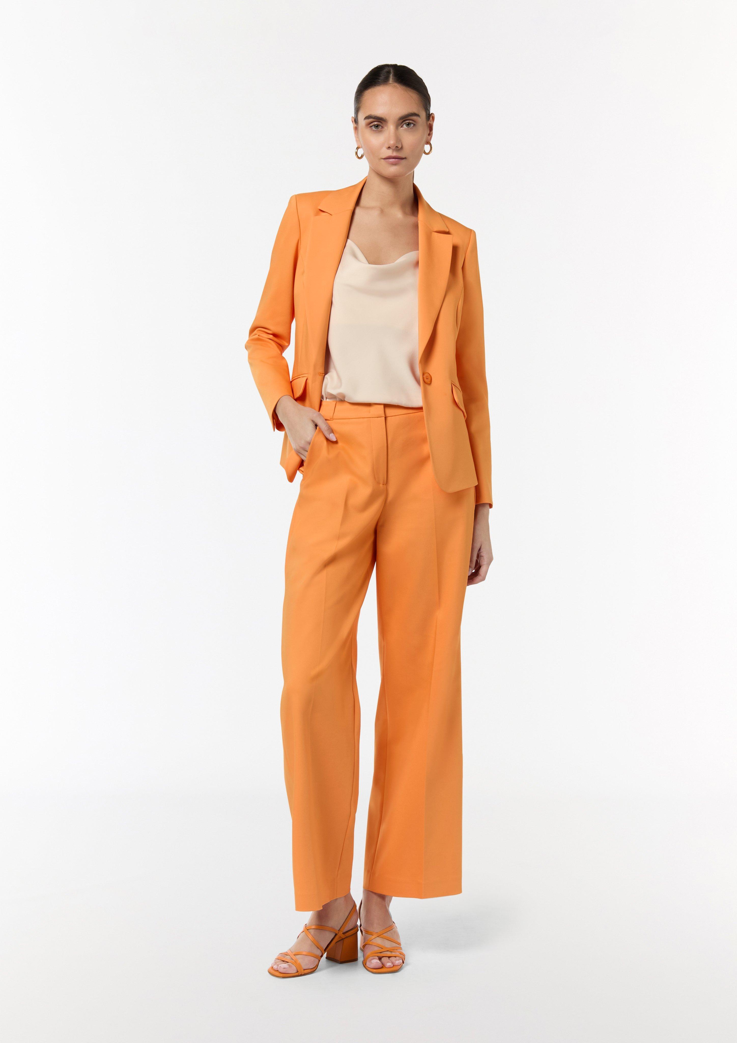 Regular: Hose mit Bügelfalten - orange