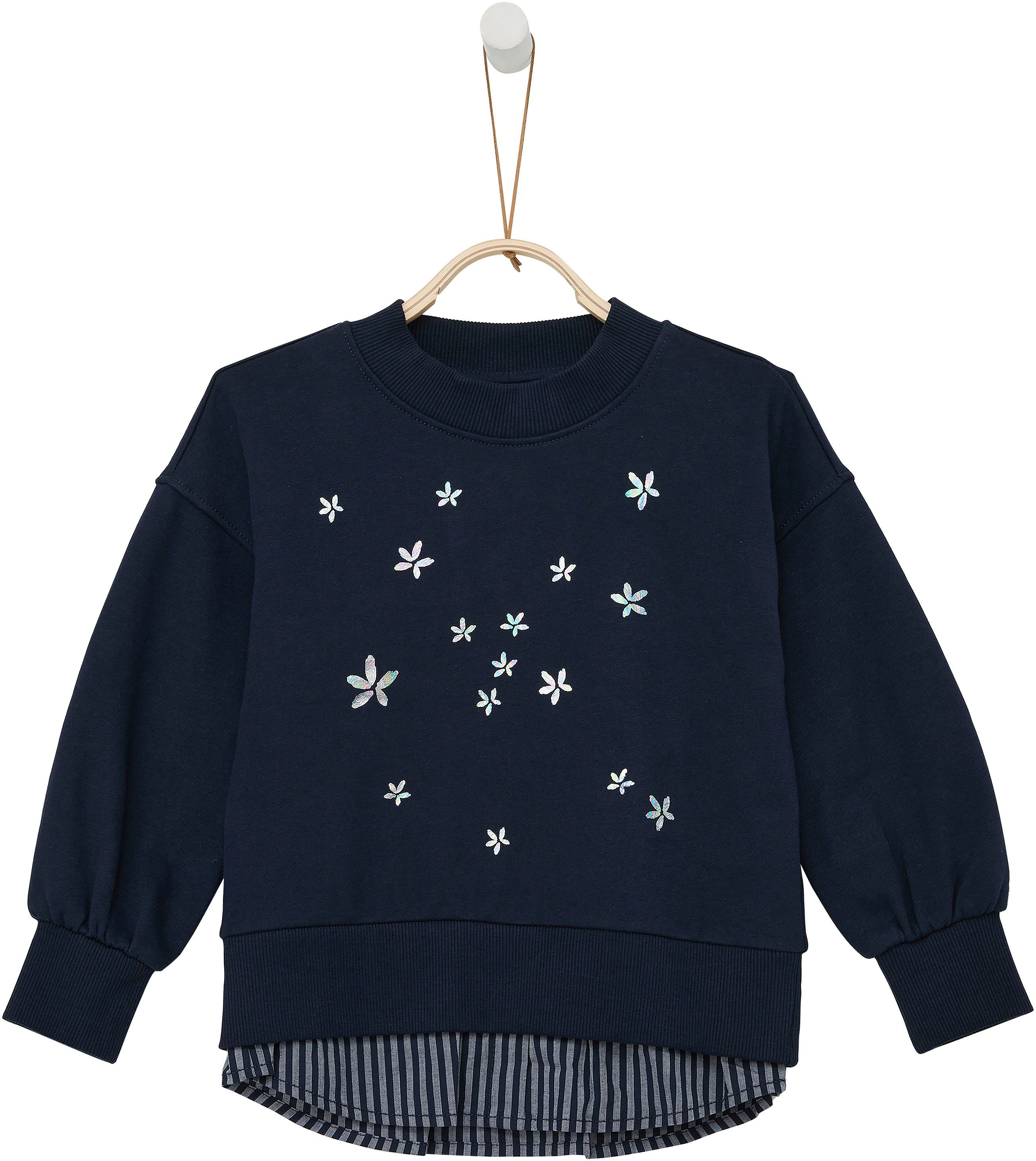 s.Oliver Junior Sweatshirt mit Blumen- Aufdruck