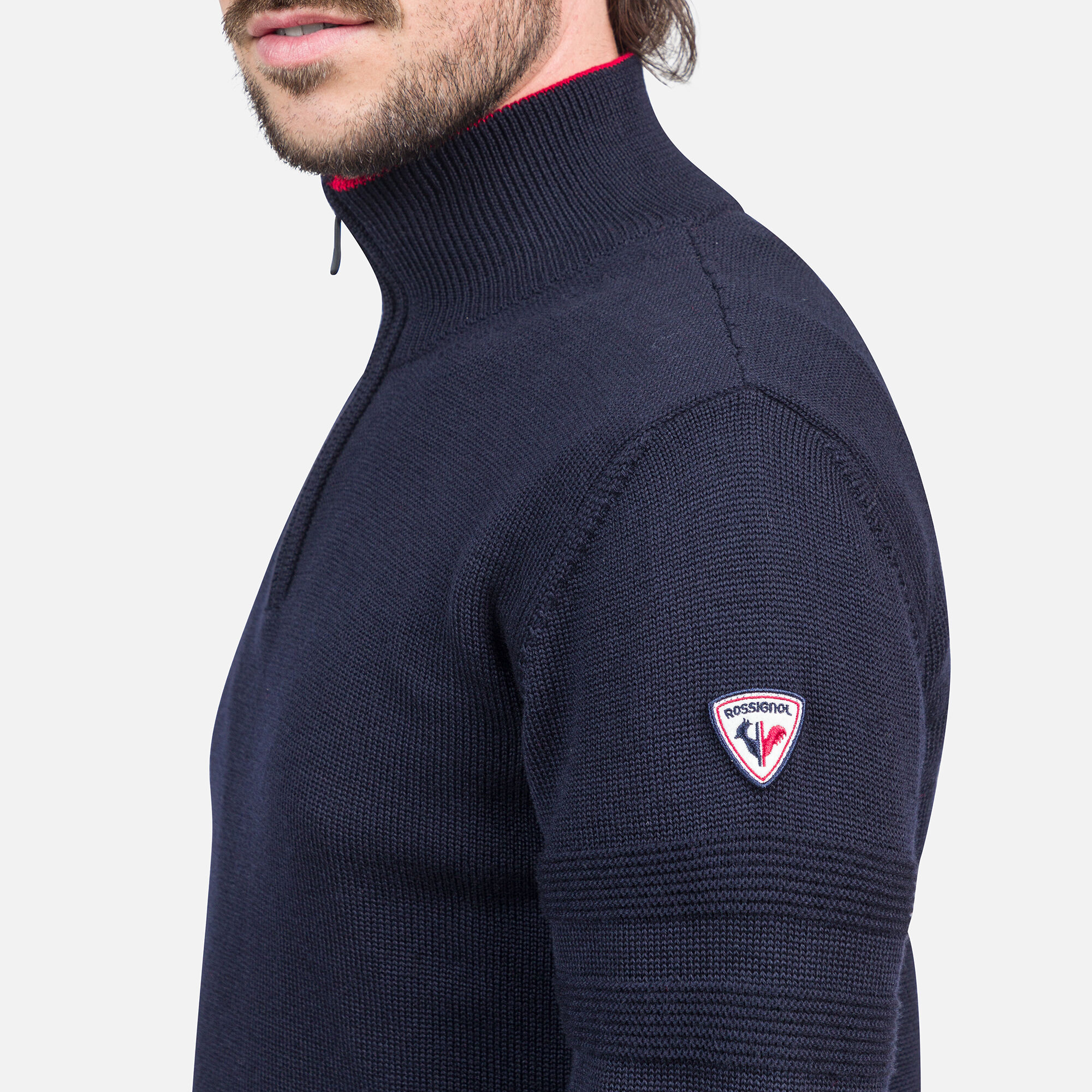 Pull en maille à demi-zip homme