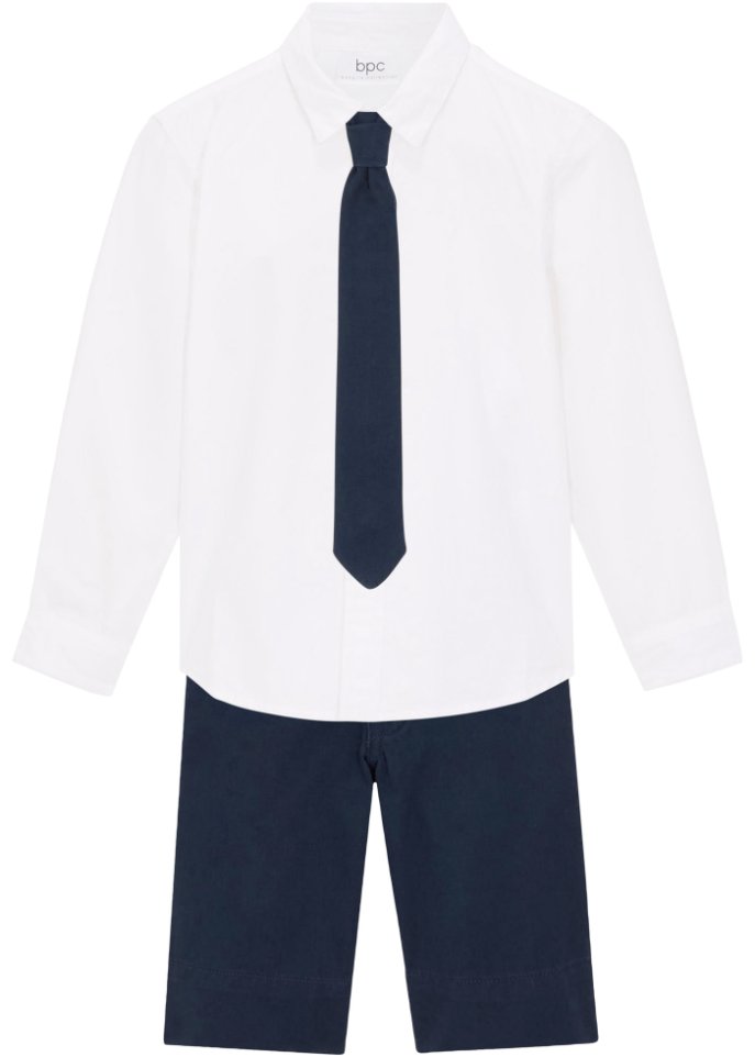 Jungen kurze Hose mit Hemd und Fliege, festlich (3-tlg.Set)