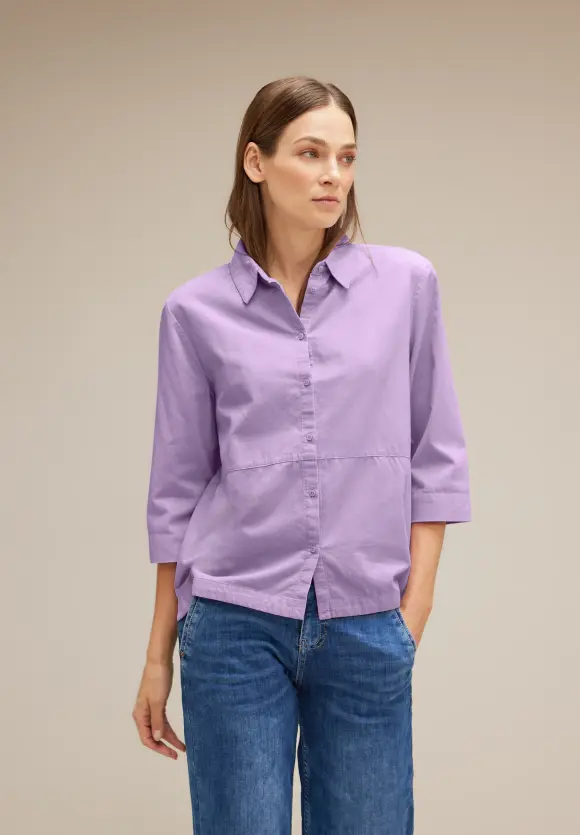 Street One Cordbluse mit Knopfleiste