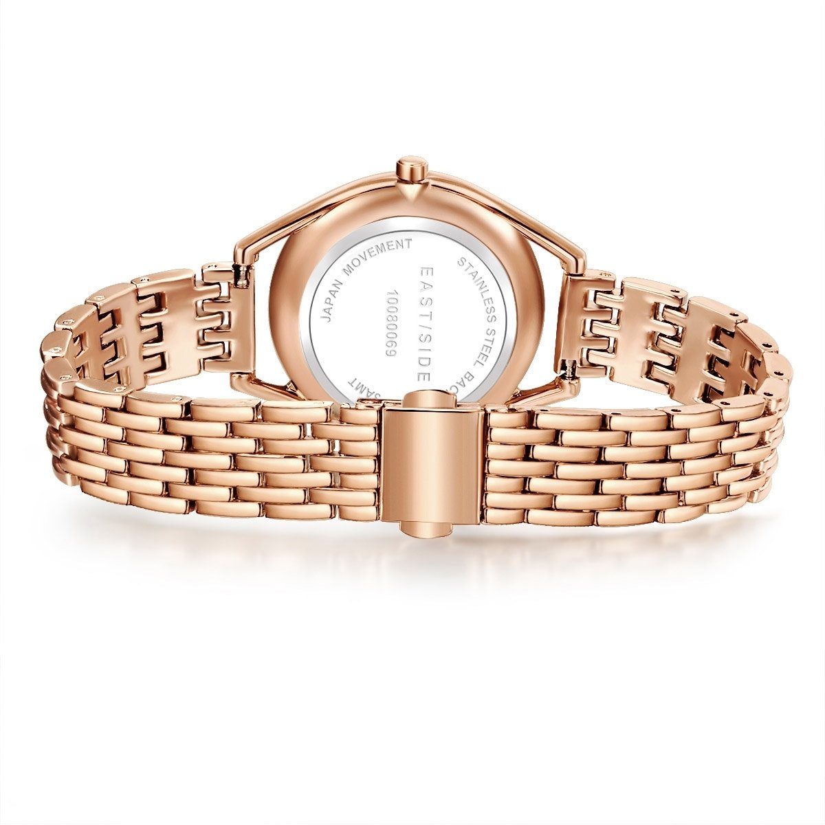 Eastside Automatikuhr Edison roségold, mit Edelstahl-Armband