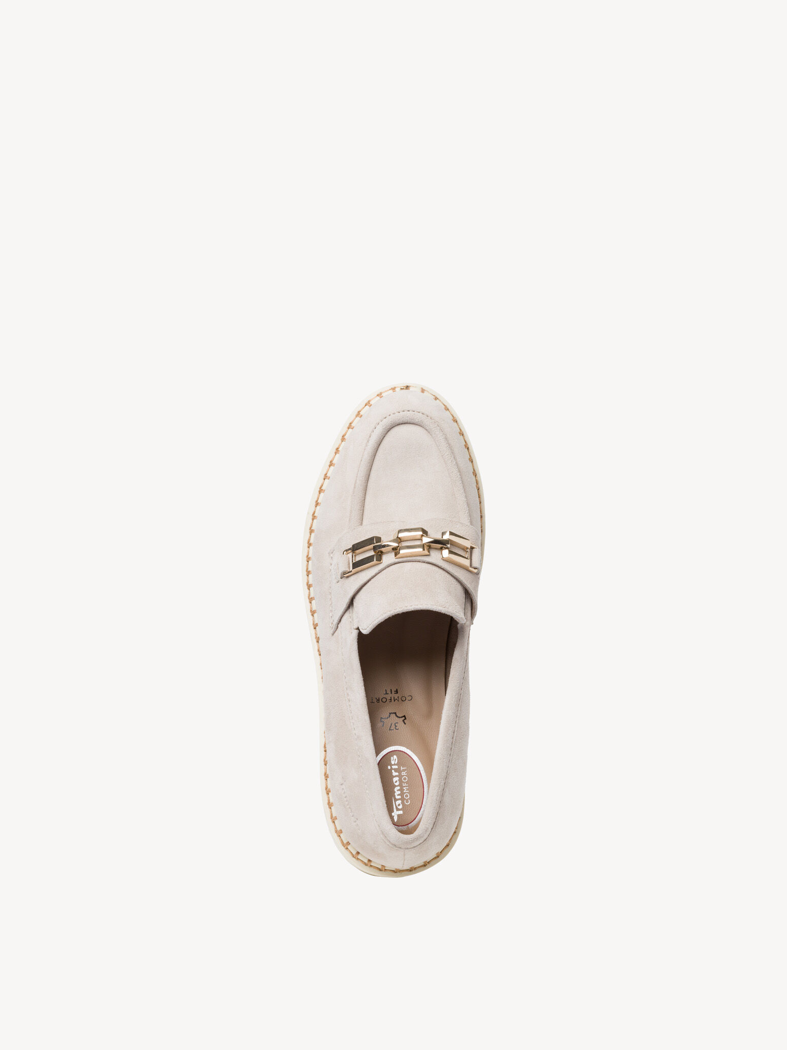 Slipper en cuir - beige