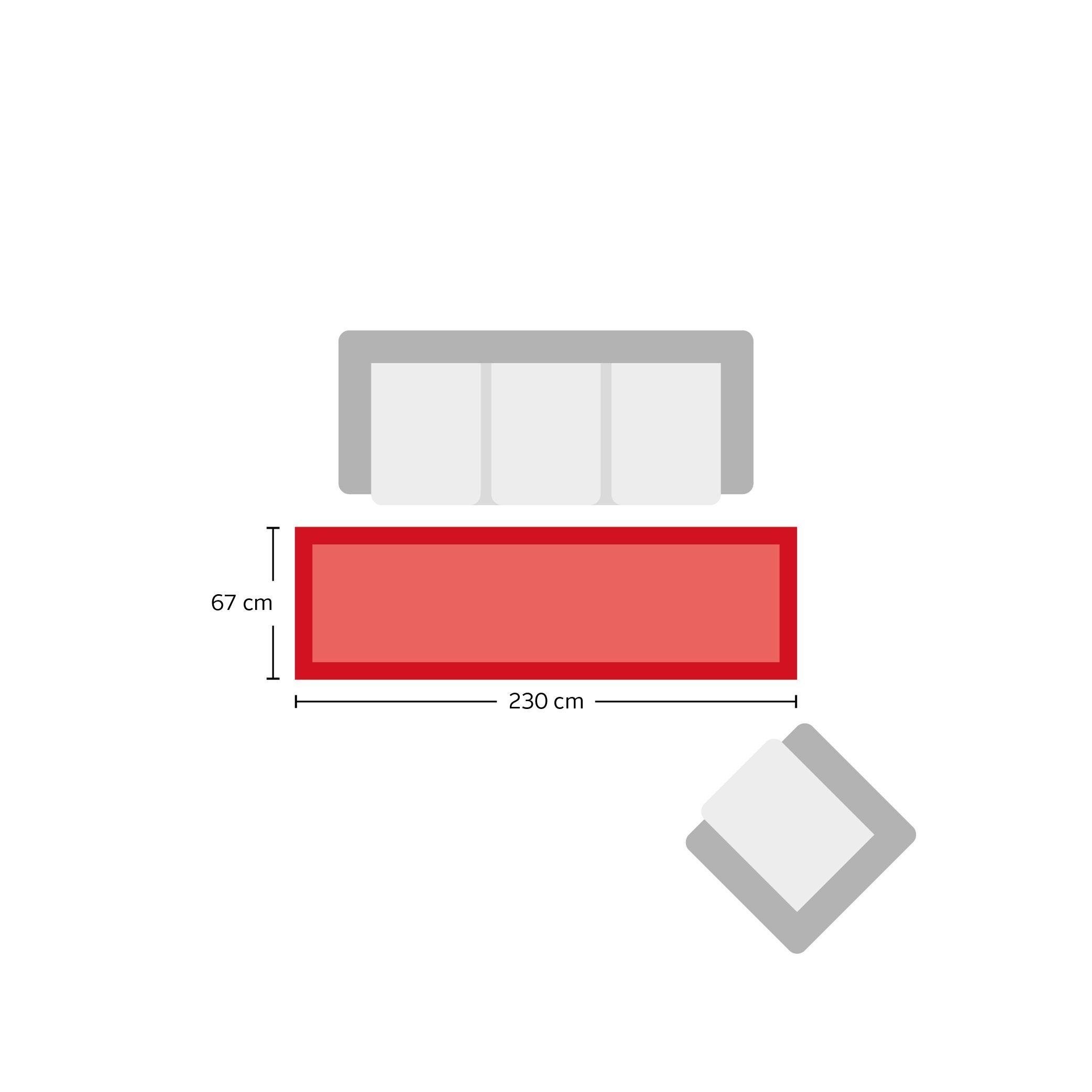 Hochflor-Läufer Malin, Home affaire, rechteckig, Höhe: 43 mm, Uni-Farben, leicht glänzend, besonders flauschig durch Mikrofaser