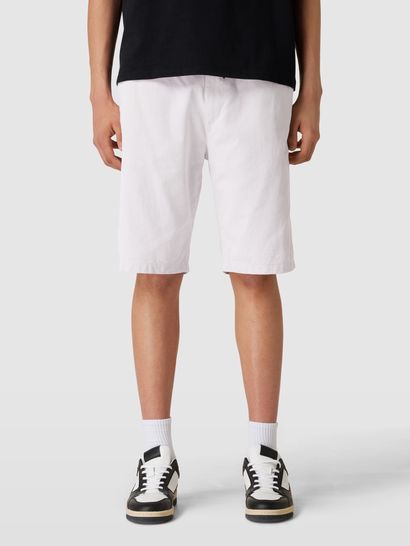 Regular Fit Bermudas mit Tunnelzug Modell 'yarn' in offwhite