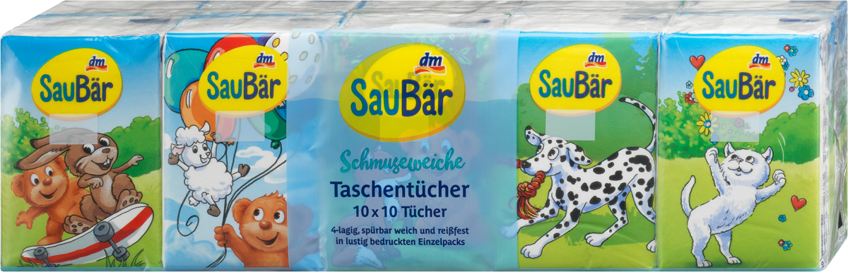 Kinder Taschentücher Pocket 4-lagig (10x10 St), 10 St