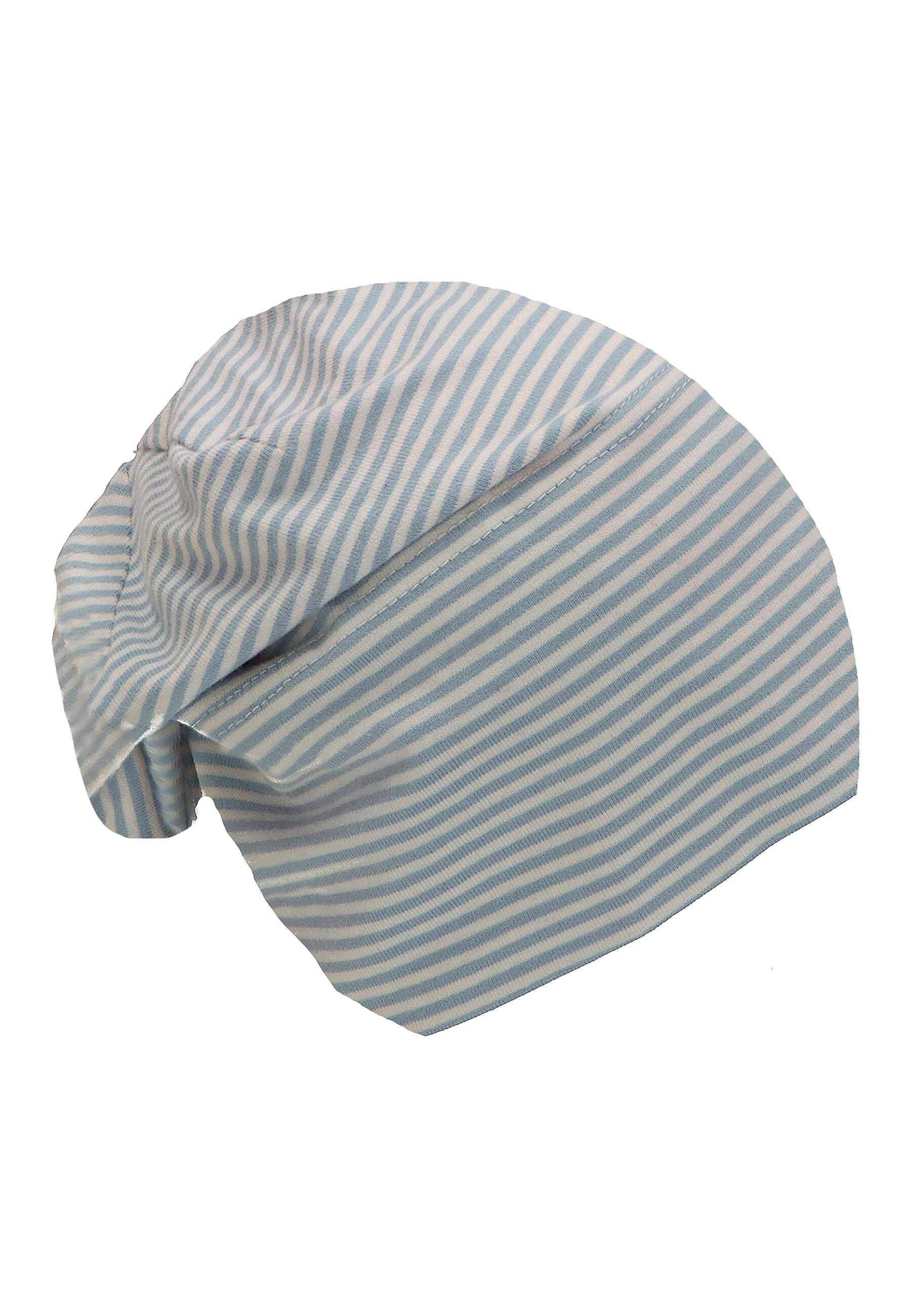 GOTS Slouch-Beanie aus Jersey (Bio) mit Ringel